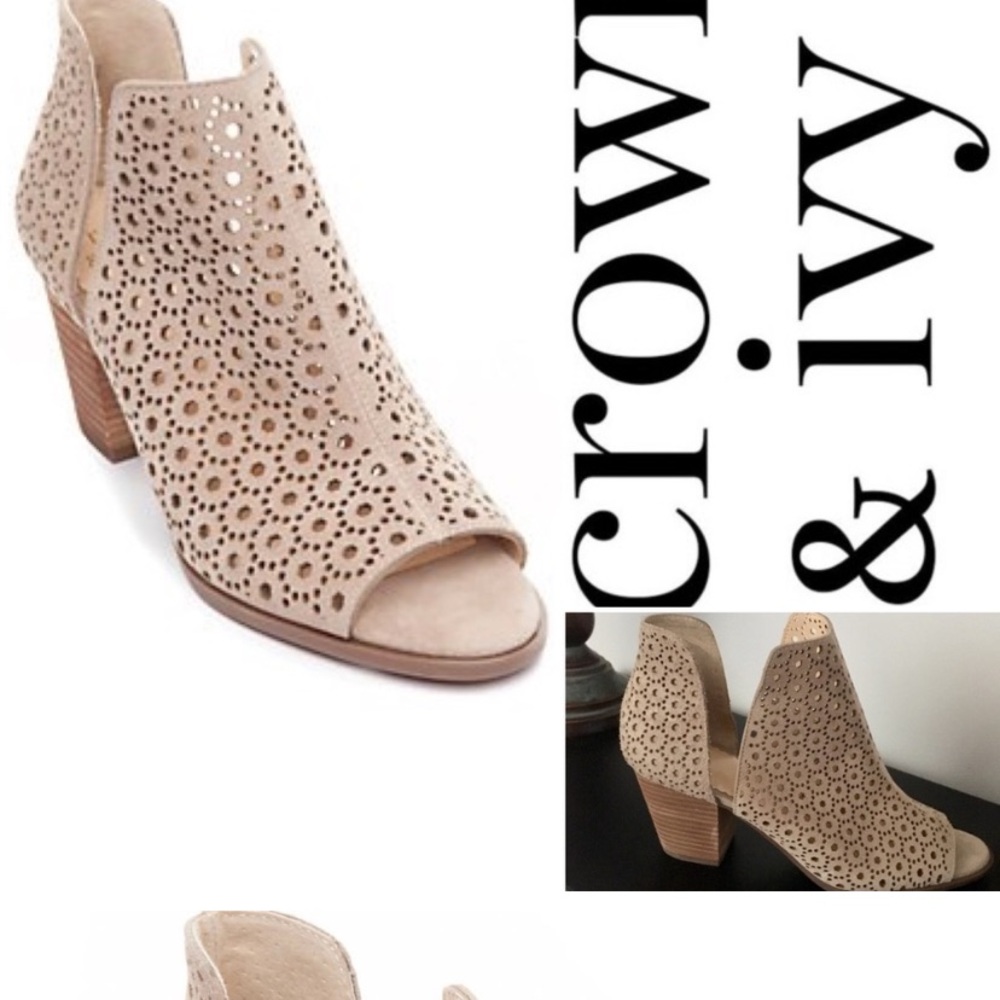 *NEW* open-toe booties by Crown & Ivy - Picture 6 of 6